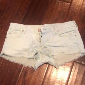 True religion mint jean shorts